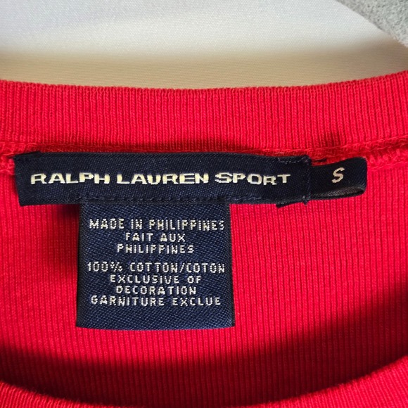 Polo Ralph Lauren Sport Thermal Waffle Knit Long Sleeve, Small Pony, Red, Boys S - Picture 5 of 9